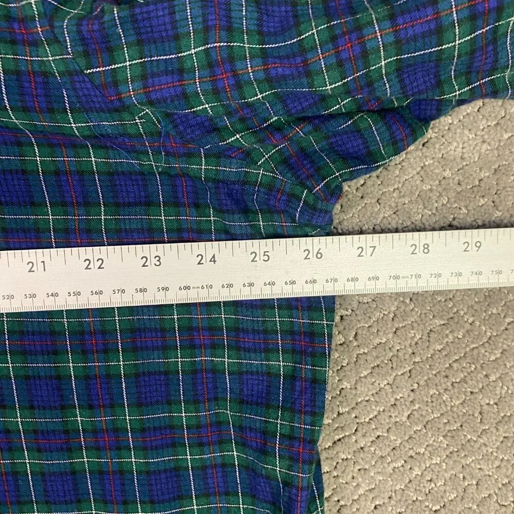 Vintage Ralph Lauren Flannel Shirt Men's XL Green Blue Plaid Tartan Blackwatch - Picture 10 of 13